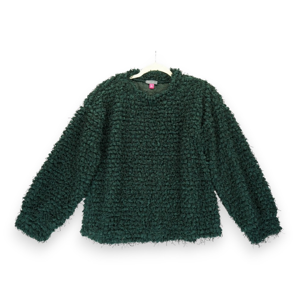 Vince Camuto Womens Green‎ Long Sleeve Mock Neck Teddy Knit Sweater  Size medium